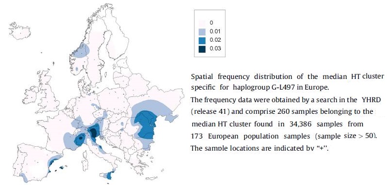 G-L497_frequenties in Europe